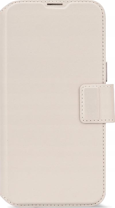 Portofol telefoni Decoded Leather Detachable Wallet për iPhone 16, lëkurë, ngjyrë clay