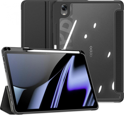 Këllëf tablet Dux Ducis Toby për Oppo Pad, me kapak Smart Case, me mbajtëse stylus, i zi