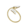 Unazë për femra Fossil Radiant Wings JF04423710, e artë/bardhë