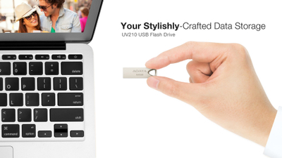 USB ADATA UV210, 64GB, metalik, ngjyrë ari