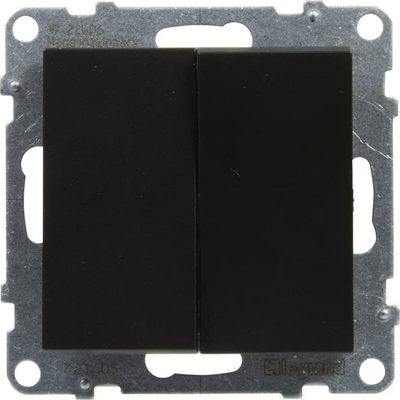 Çelës i dyfishtë Legrand SUNO 721405, 10AX 250V, i zi