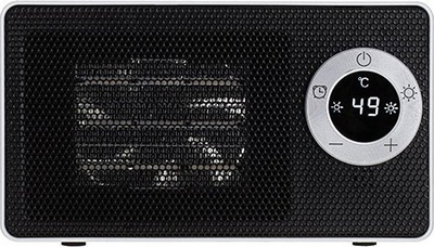 Керамички грејач со вентилатор Adler, 1000W, LCD екран, бел