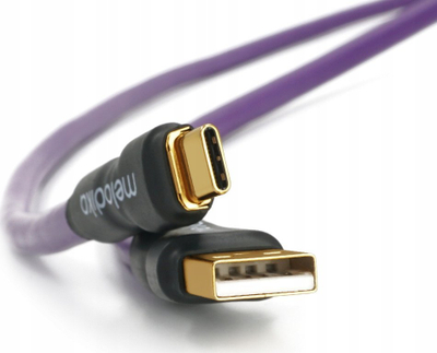 Kabllo USB Melodika MDUAC20, USB A në USB C, 2m, e zezë