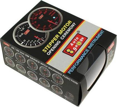 Matës voltazhi Auto Gauge PK, 60mm, 10 ngjyra LED, i zi