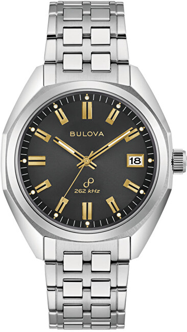 Orë dore për meshkuj Bulova Jet Star 96B415, e argjendtë