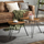 Set tavolina kafe Loft Two-piece, 2 pjesë, stil rustik, kafe