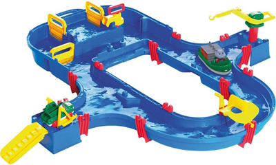 Lodër me ujë AquaPlay Fairway Super Set 1520, 105 x 115 cm, set kanalesh, shumëngjyrëshe