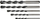 Set spiralësh për beton Graphite 57H350, 5 copë, 4-10mm
