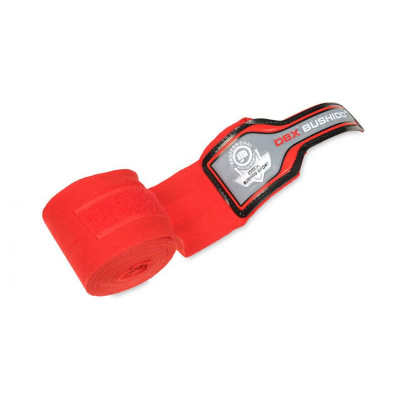Fasho boksi DBX Bushido Bandage Pro, 4m, pambuk poliester, të kuqe