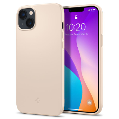 Mbështjellëse për iPhone 14 Plus Spigen Thin Fit, krem