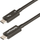 Kabllo Thunderbolt StarTech.com TBT4, 1m, 40Gbps, 100W PD, e zezë