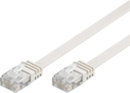 Kabllo rrjeti MicroConnect V UTP60025W FLAT, RJ 45, Cat 6, 0.25m, e bardhë