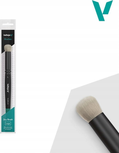 Furçë flokësh AV Dry Brush, me qime natyrale, e madhe
