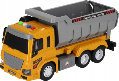 Kamion lodër Mega Creative Truck, me drita edhe zë, 27 cm, i verdhë