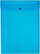 Folder plastik Berlingo A4, mbyllje me kapëse snap, transparent, blu