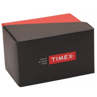 Orë dore Timex T2N338, indiglo, rrip lëkure, e zezë