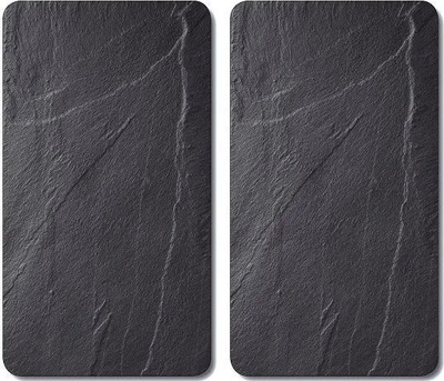 Set dërrasash qelqi për prerje Kesper Multi, 2 copë, 52 cm, dizajn slate i errët