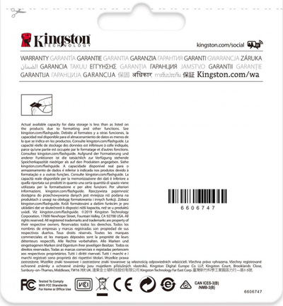 Kartë memorie Kingston MicroSDXC, 64GB