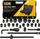 Set çelësash goditës JCB 68262 5MPB, 3/4" dhe 1", 26 copë, i zi