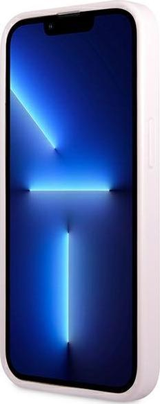 Mbulesë telefoni Guess GUHCP13SPSASBPU, për iPhone 13 mini 5.4", lëkurë Saffiano, lejla