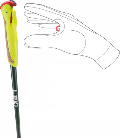 Bastunë nordikë Leki Walker XS, alumin, 80-110cm, të zinj