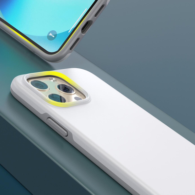 Maskë mbrojtëse Choetech MFM Anti-drop për iPhone 13 Pro, TPU PC, e bardhë