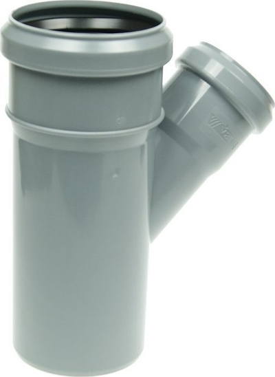 Kapak reduktues PVC GLOBI 110x75, 45°, gri
