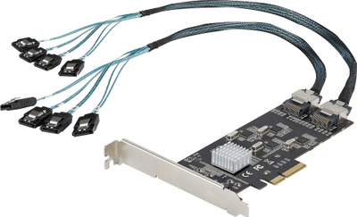 Kartë kontrolleri SATA StarTech.com PEXSAT34SFF, 8 porta, PCIe x4, 6Gbps