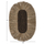Dekor muri oval bari-abace 50×5×75 cm (HM7794), zezë