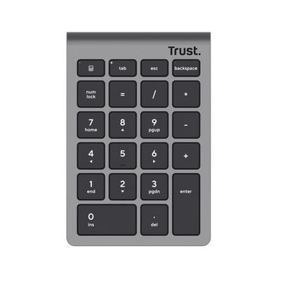 Tastierë numerike wireless Trust Xalax, 22 taste, gri