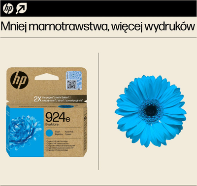 Ngjyrë për printer HP Ink 924e EvoMore, e kaltër 