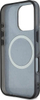 Husë Guess IML Peony 4G MagSafe për iPhone 16 Pro 6.3", plastike, e zezë