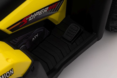 Motorr elektrik për fëmijë Lean JC915, bateri 12V, drita LED, i verdhë