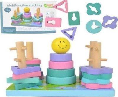 Puzzle druri Maksik, puzzle edukativ me blloqe, shumëngjyrëshe
