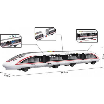 Lodër tren MADE Train With Magnet, dritë dhe zë, dyer hapëse