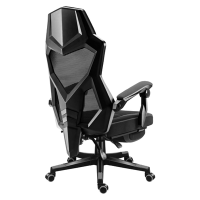 Karrige gaming Huzaro Combat 3.1, me mbajtëse për këmbët, gri me të zezë