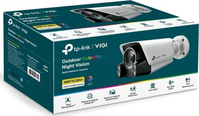 Kamerë IP TP-Link VIGI C340S, 4MP, lente 4mm, e bardhë