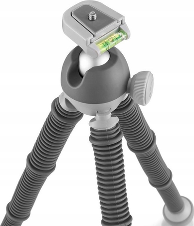 Trekëmbësh JOBY PodZilla Large Kit, mban gjer në 2.5 kg, me GripTight 360, gri