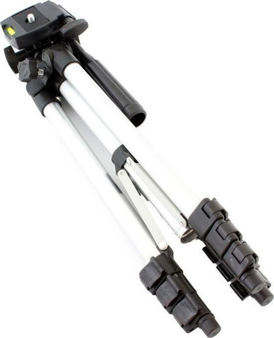Tripod për kamera Gonga ST-310, alumin, 112 cm, ngjyrë argjendi