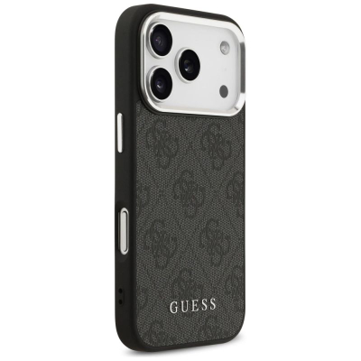 Futrollë telefoni Guess Hardcase 4G Classic Logo MagSafe për iPhone 17 Pro, e zezë