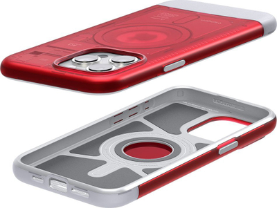 Kllaf telefoni Spigen Classic C1 MagSafe, për iPhone 15 Pro Max, ruby