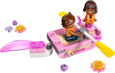 Lodër ndërtimi LEGO Friends Axolotl Boat for Adventures 42681, set me varkë, shumëngjyrëshe