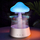 Lagështues ajri Mushroom, difuzer aromash, 150ml, LED, i bardhë