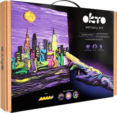 Set kreativ pikture 3D Okto New York Skyline, 30 x 40 cm, nga 14 vjeç