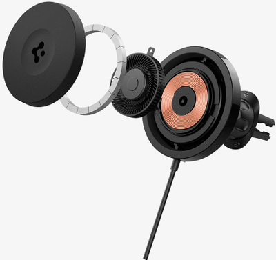 Karikues wireless magnetik Spigen OneTap Pro 3, MagSafe, karikim i shpejtë, i zi