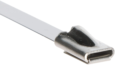 Lidhëse kabllosh inox pa markë, 4.6 x 260mm, set 25 copë, argjend