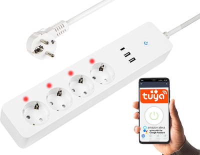 Zgjatues inteligjent Blow 98-424, 4x prizë, 2x USB USB-C Wi-Fi, 3m, i bardhë