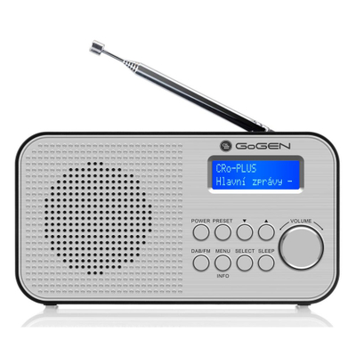 Radio e Portative me FM/DAB+ LCD dhe Alarm GOGEN GOGDAB300N