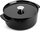 Tigan i thellë KitchenAid Cast Iron, 26cm, me kapak, i zi