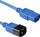 Kabllo rryme Microconnect PE1413B09, 0.9m, C13 me C14, blu